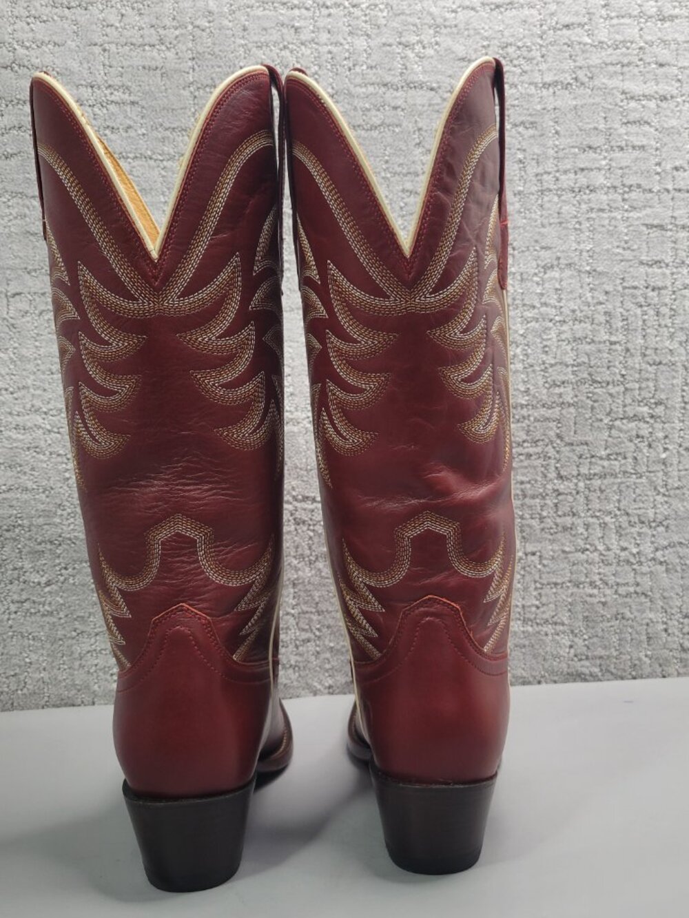 Tecovas The Annie Women's Size US 9B Scarlet Cowhide Cowgirl Boots. - Picture 5 of 13